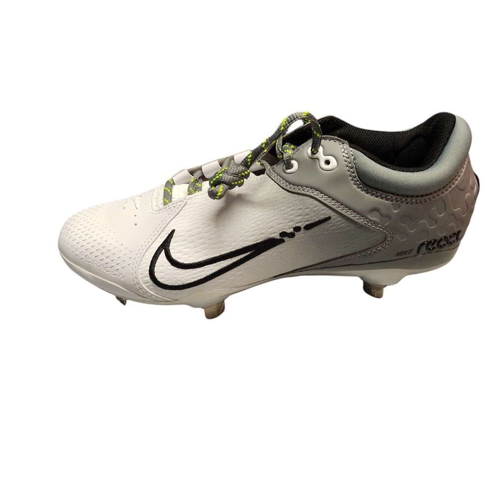 Nike Hyperdiamond 4 Elite Metal Softball Cleats Womens 9 Gray White CZ5920-002